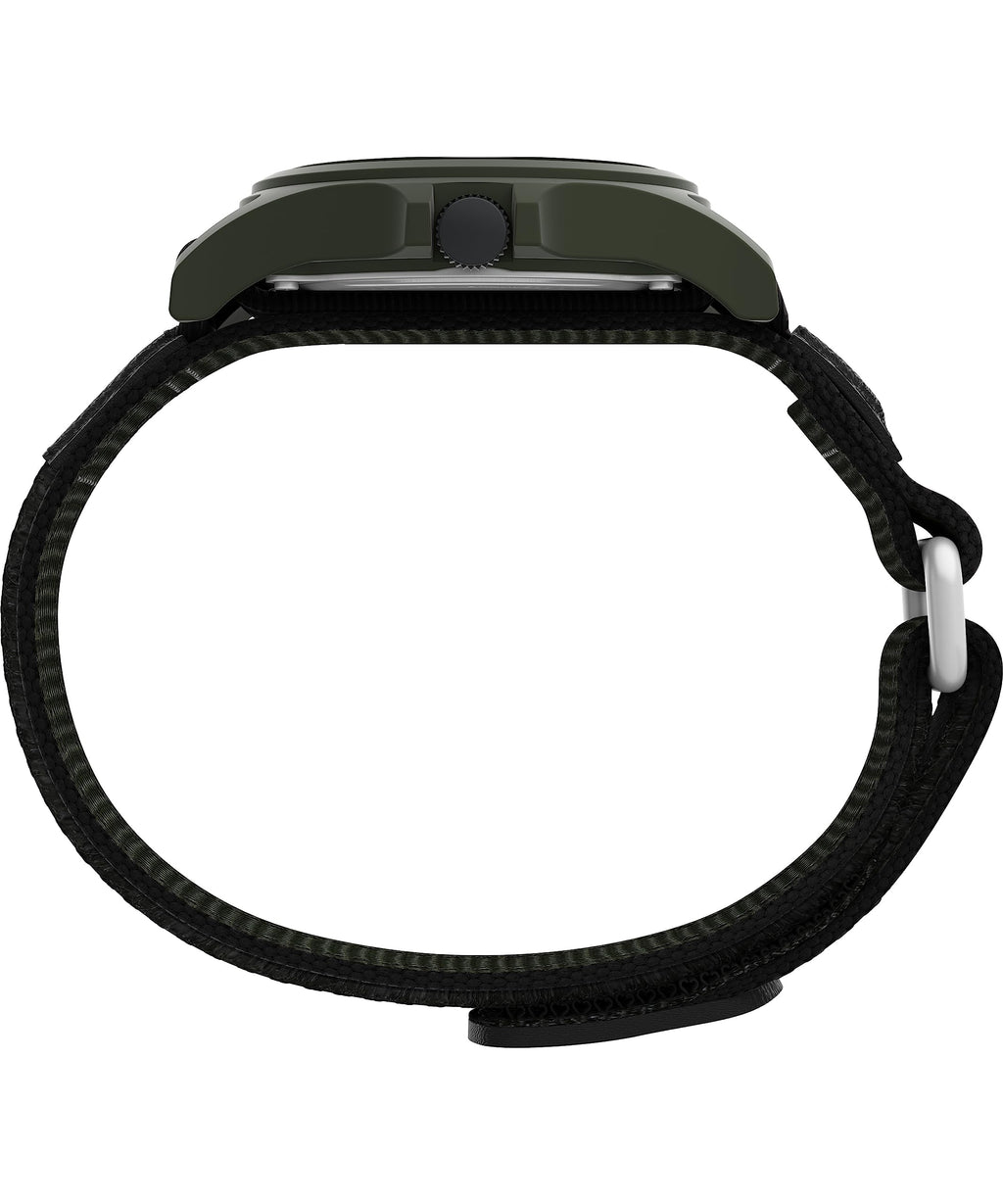 Black Fastwrap Cream Dial Green Case Watch R7340