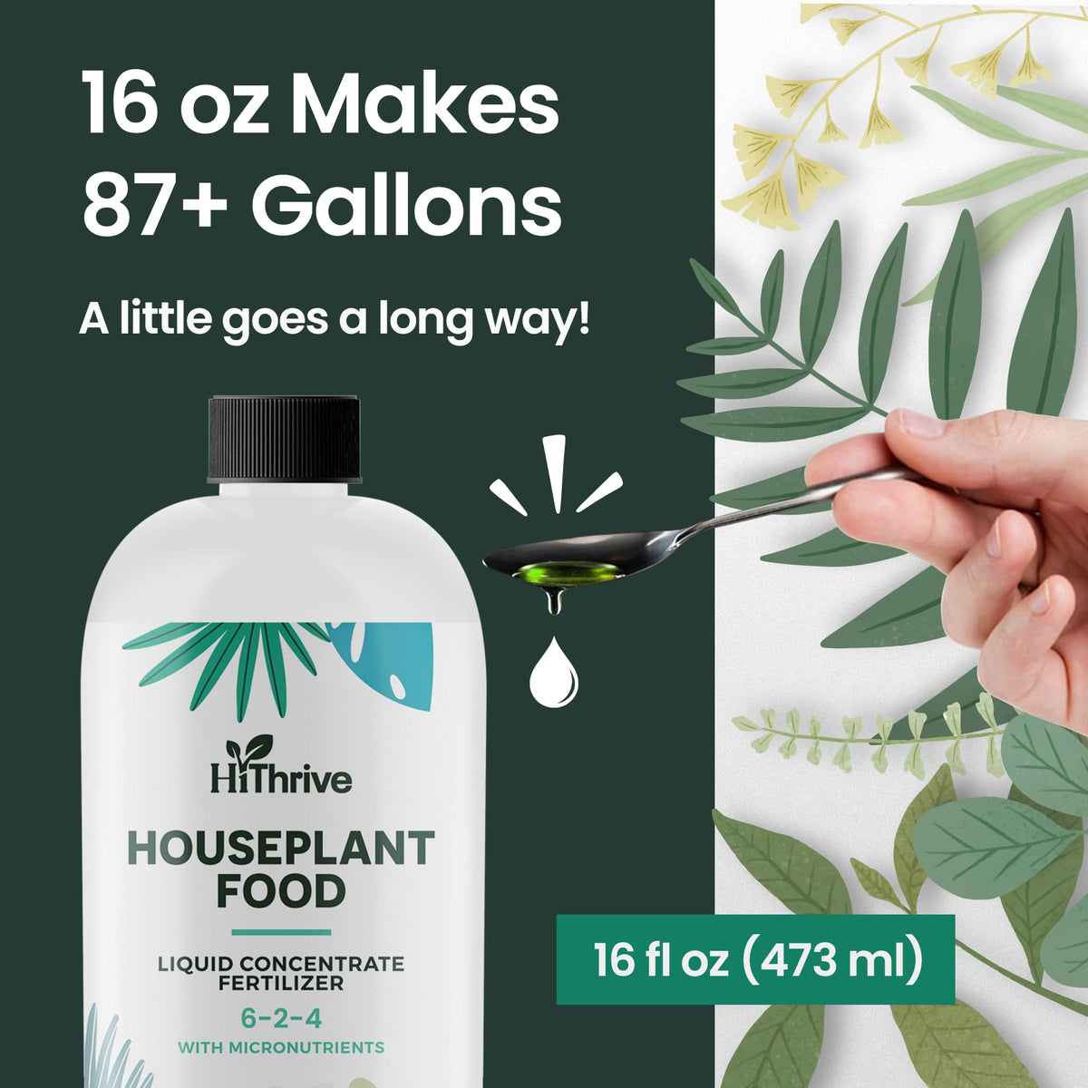 16oz All Purpose Concentrated Indoor Plant Fertilizer 6-2-4 NPK Z247749