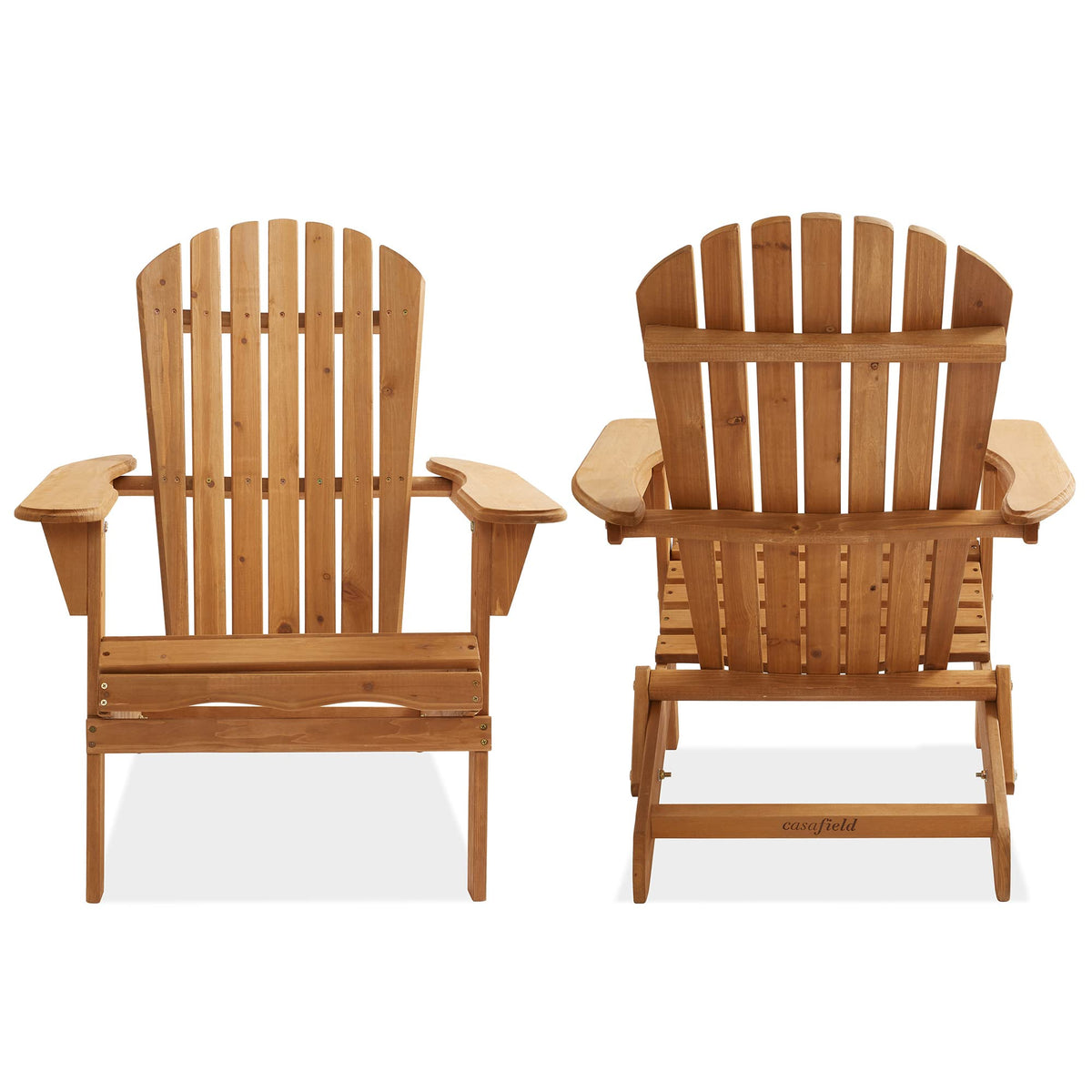 Folding Adirondack Chair Cedar Wood Outdoor Lounge Chair U256
