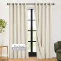 3-in-1 Blackout Room Divider Curtains M4466