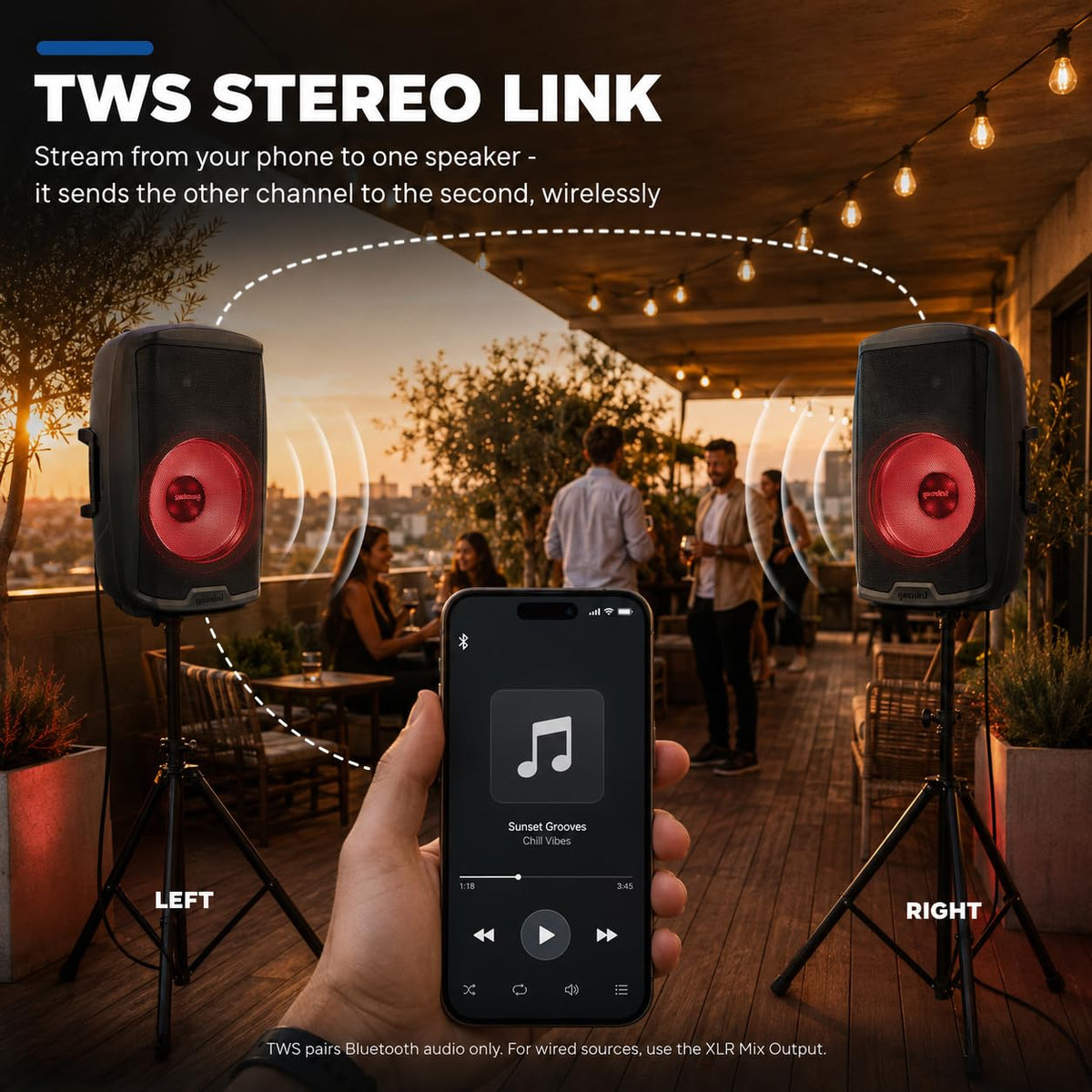 2000W 15 Inch Bluetooth PA Speaker B618941