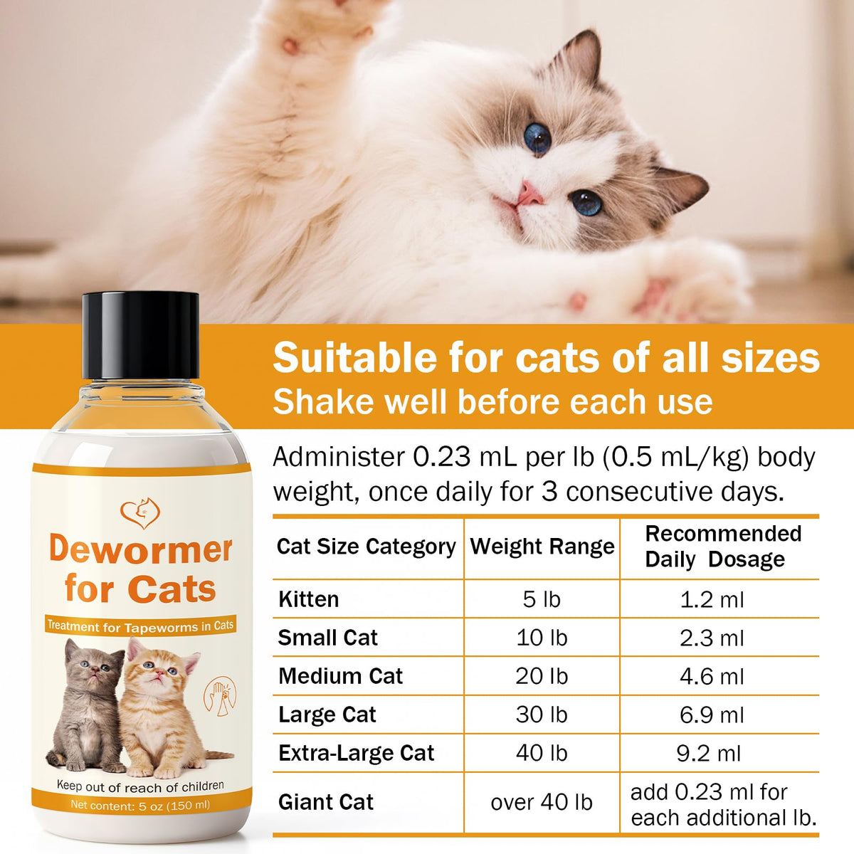 Cat Tapeworm Dewormer J99496