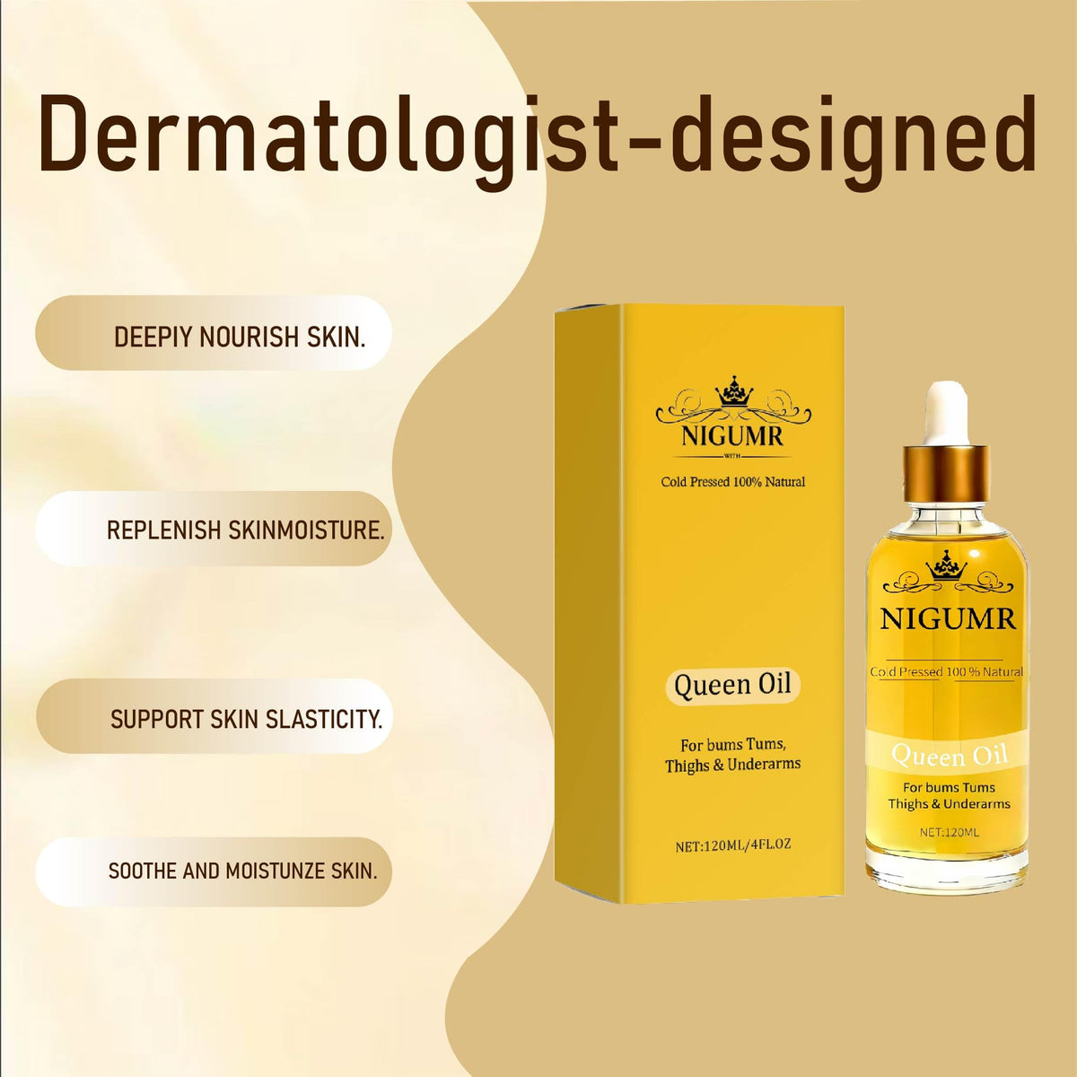 Cold-Pressed Natural Botanical Firming Body Oil 4 fl oz M5903