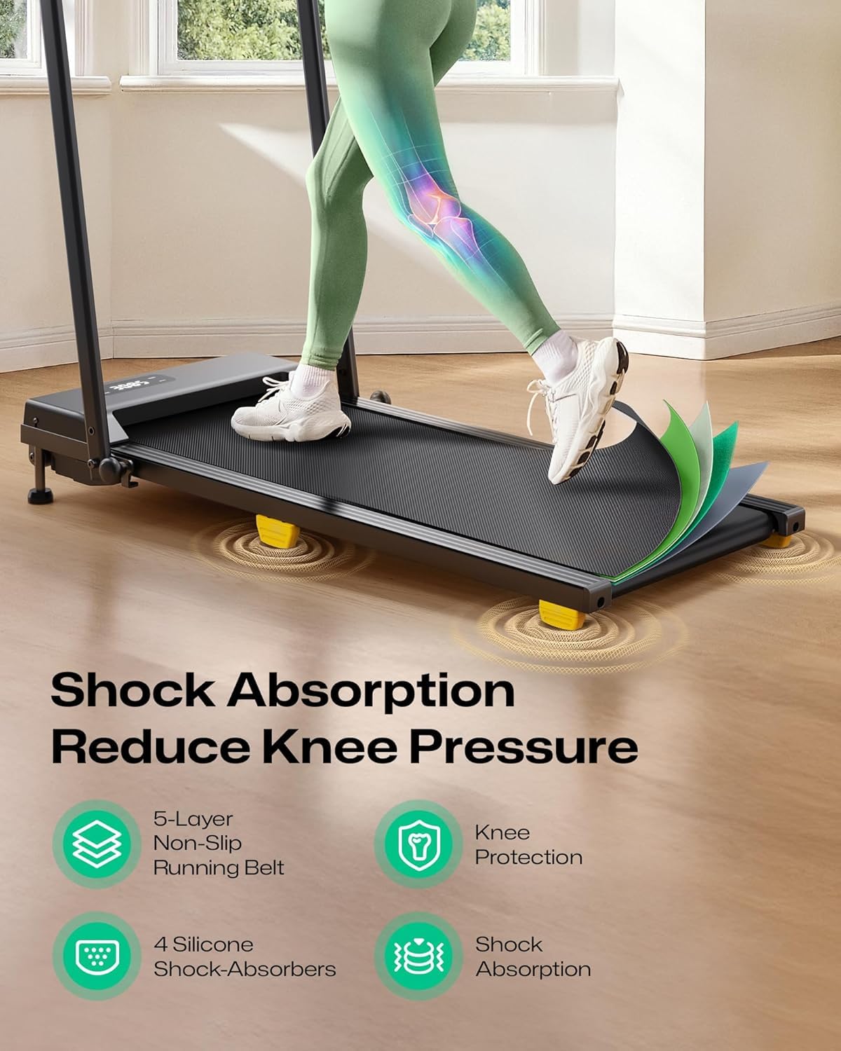 2.5HP Portable Walking Treadmill with Incline K261578