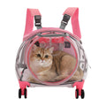 Pink Pet Trolley Case with Shock-Absorbing Wheels S9693