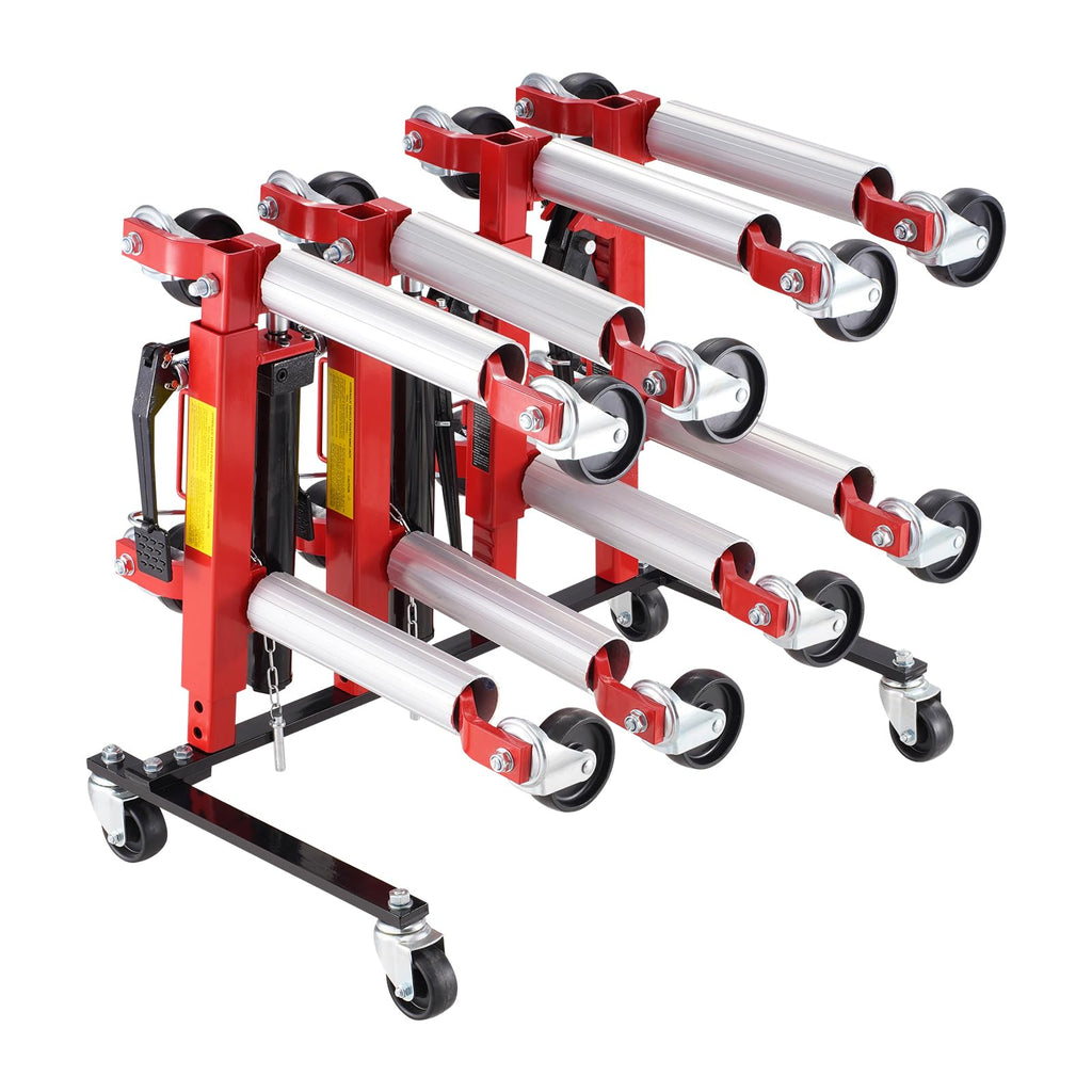 Car Dolly Rack with 360° Rotatable Wheels, 4-Dolly Capacity I5031
