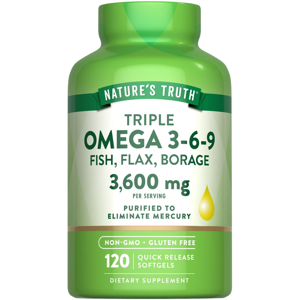 Omega 3-6-9 Softgels 3600mg 120 Count E6325