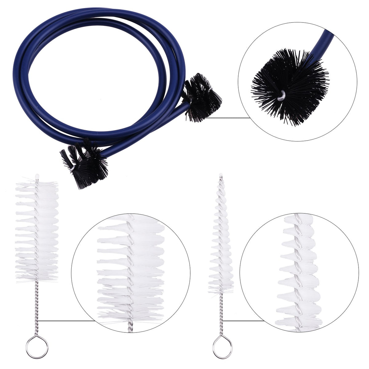 Trumpet Cleaning Care Kit Mouthpiece Brush Valve Flexible Brush Set F8998