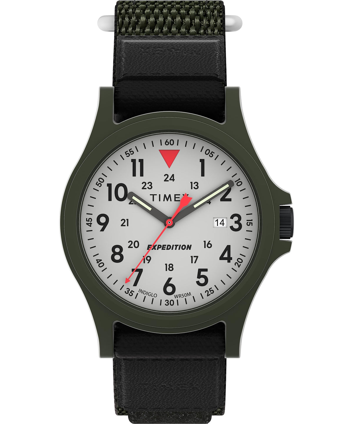 Black Fastwrap Cream Dial Green Case Watch R7340