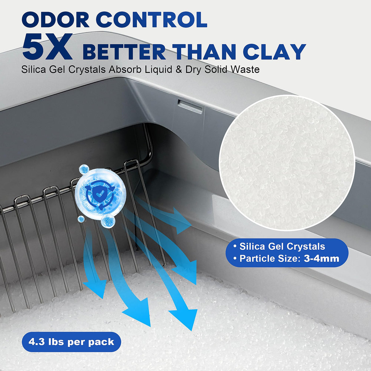 Crystal Cat Litter Tray Refill White 6-Pack R36795
