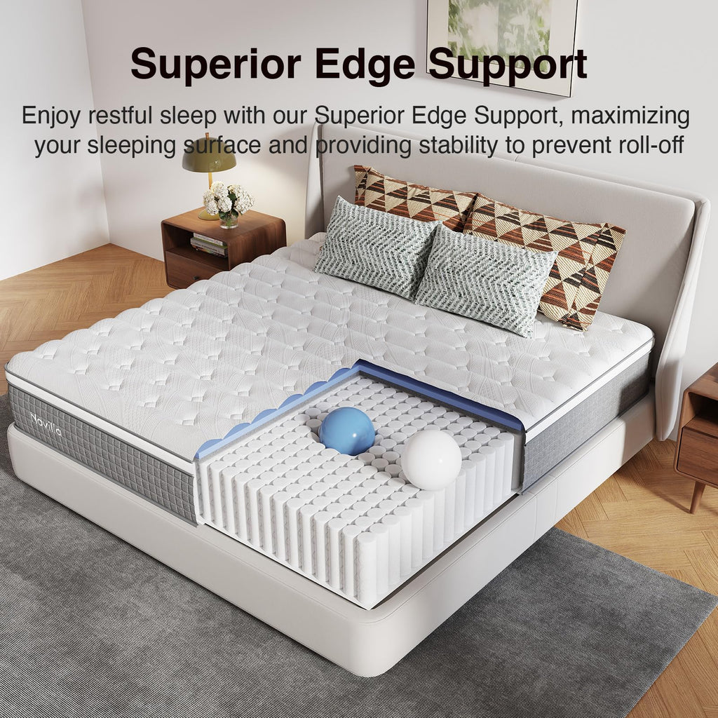 12 Inch Full Size Hybrid Gel Memory Foam Mattress C225890