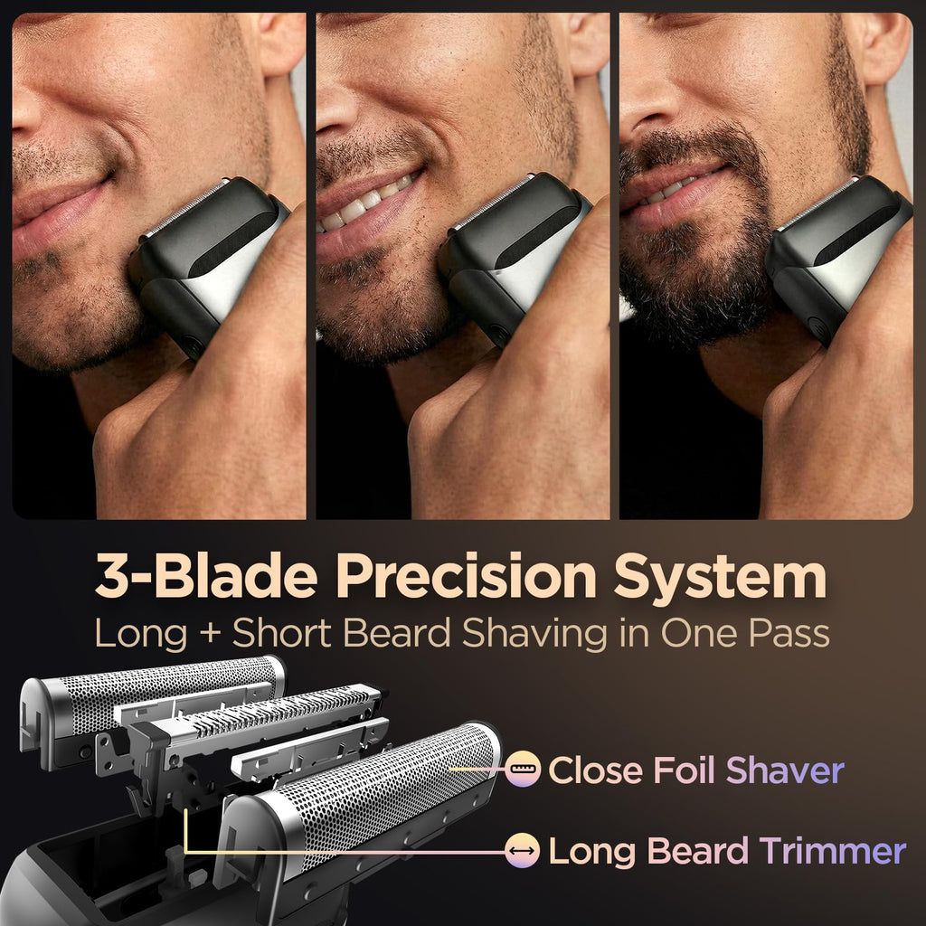 Portable Mini Electric Foil Shaver with Case E148465
