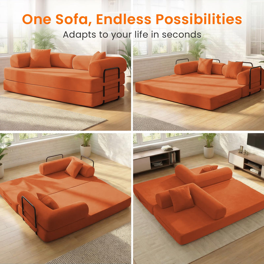 4-in-1 King Convertible Floor Sofa Bed L714