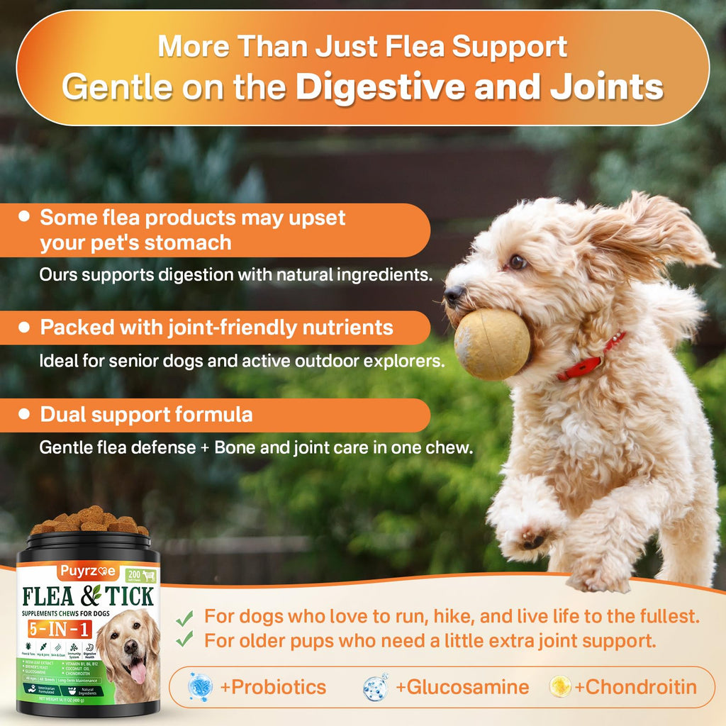 Flea and Tick Prevention for Dogs Chew F249