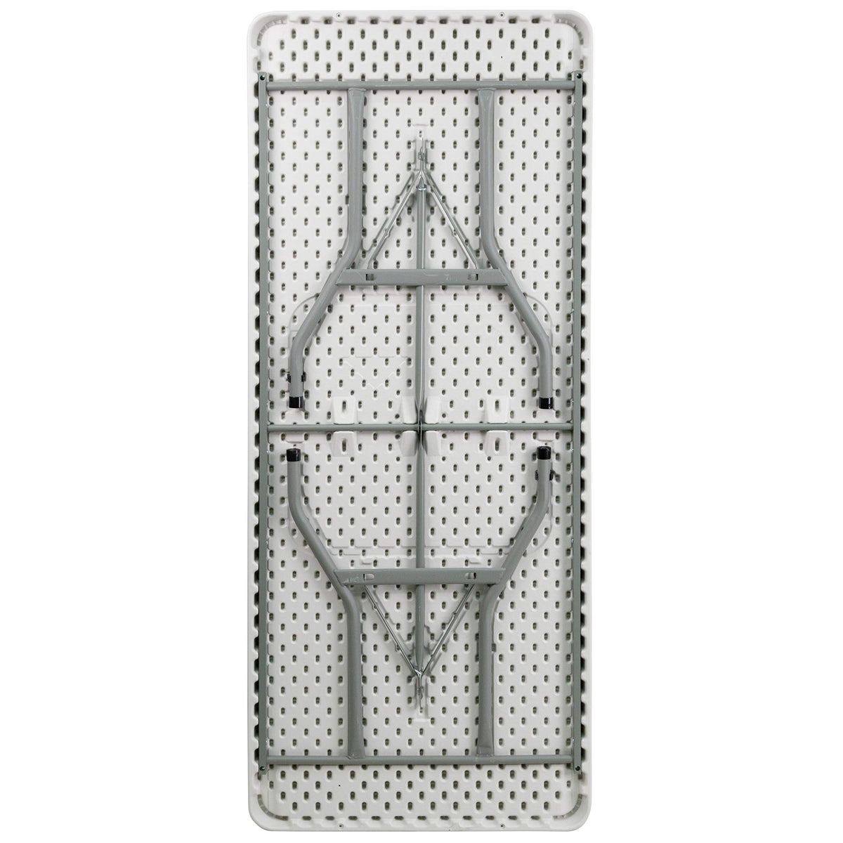6-Foot White Plastic Folding Table T2957