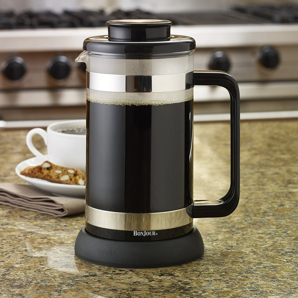Borosilicate Glass French Press with Coaster & Scoop, 33.8-Ounce M67991