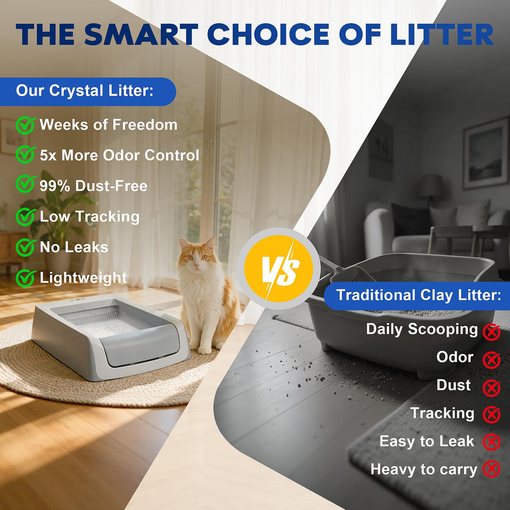 Crystal Cat Litter Tray Refill White 6-Pack R36795