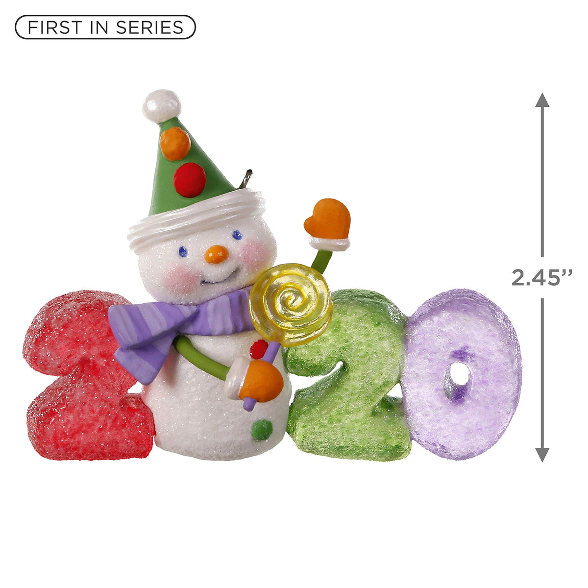 Plastic Christmas Ornament 2020 Year-Dated U17243