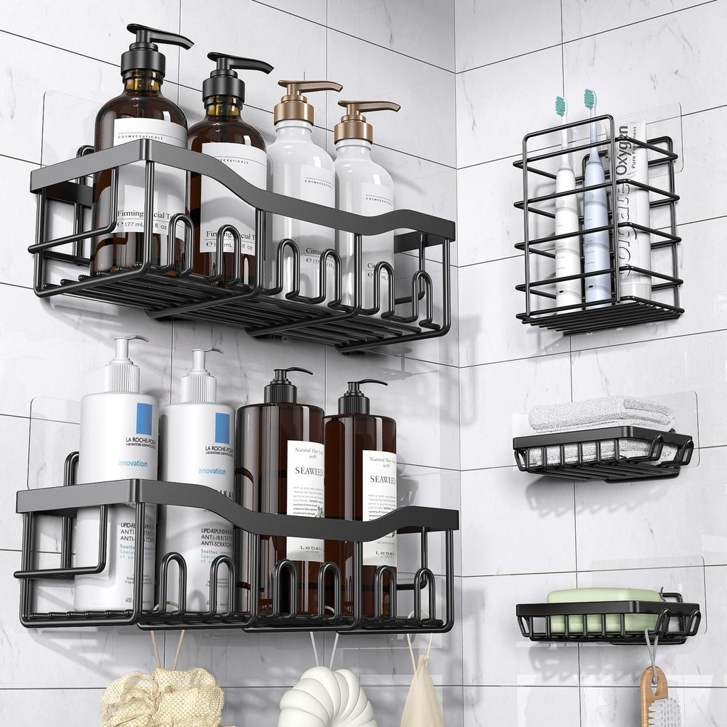 5 Pack Rustproof Stainless Steel Shower Caddy X754