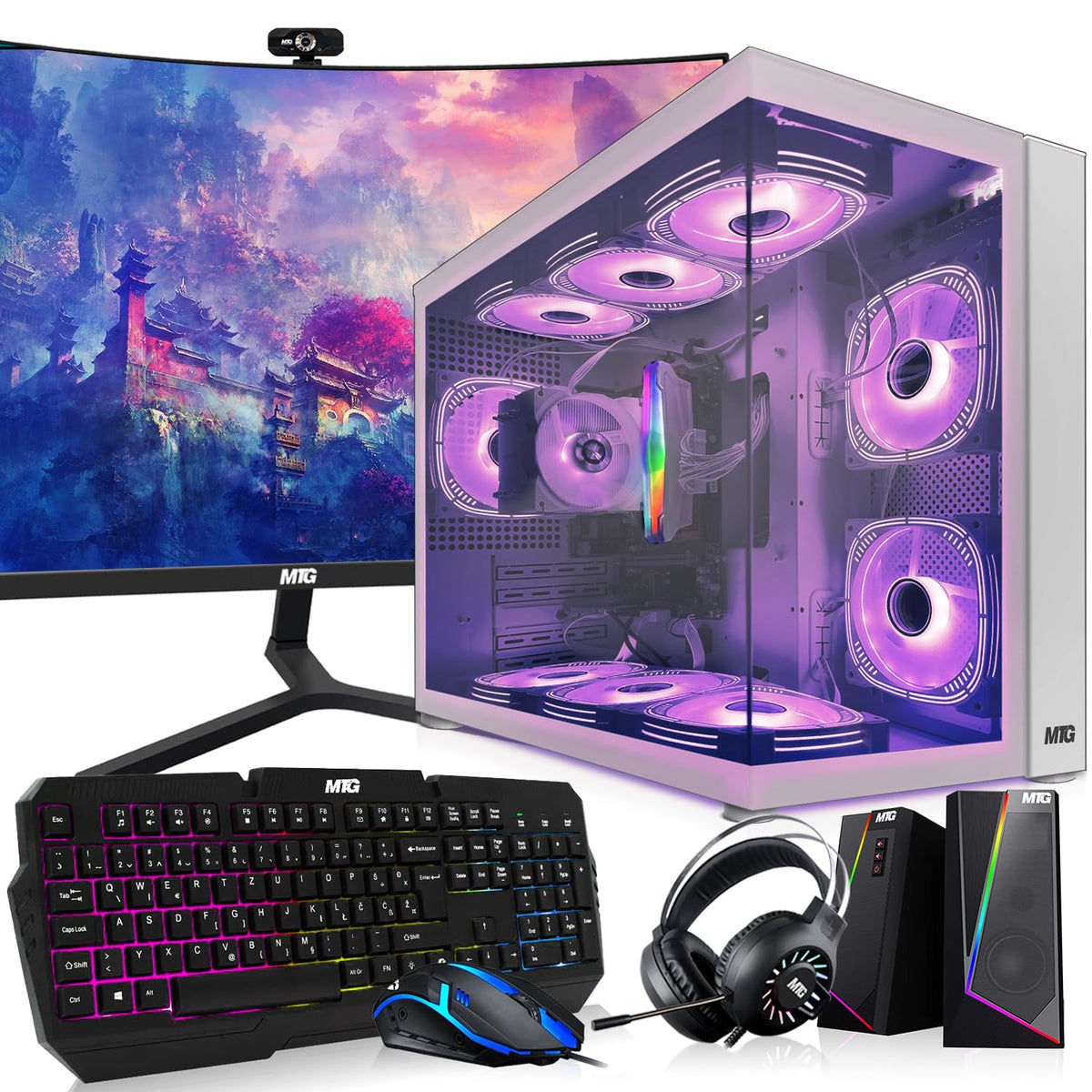 Gaming Tower PC, i5 8th Gen, 32GB RAM, 256GB Nvme V685