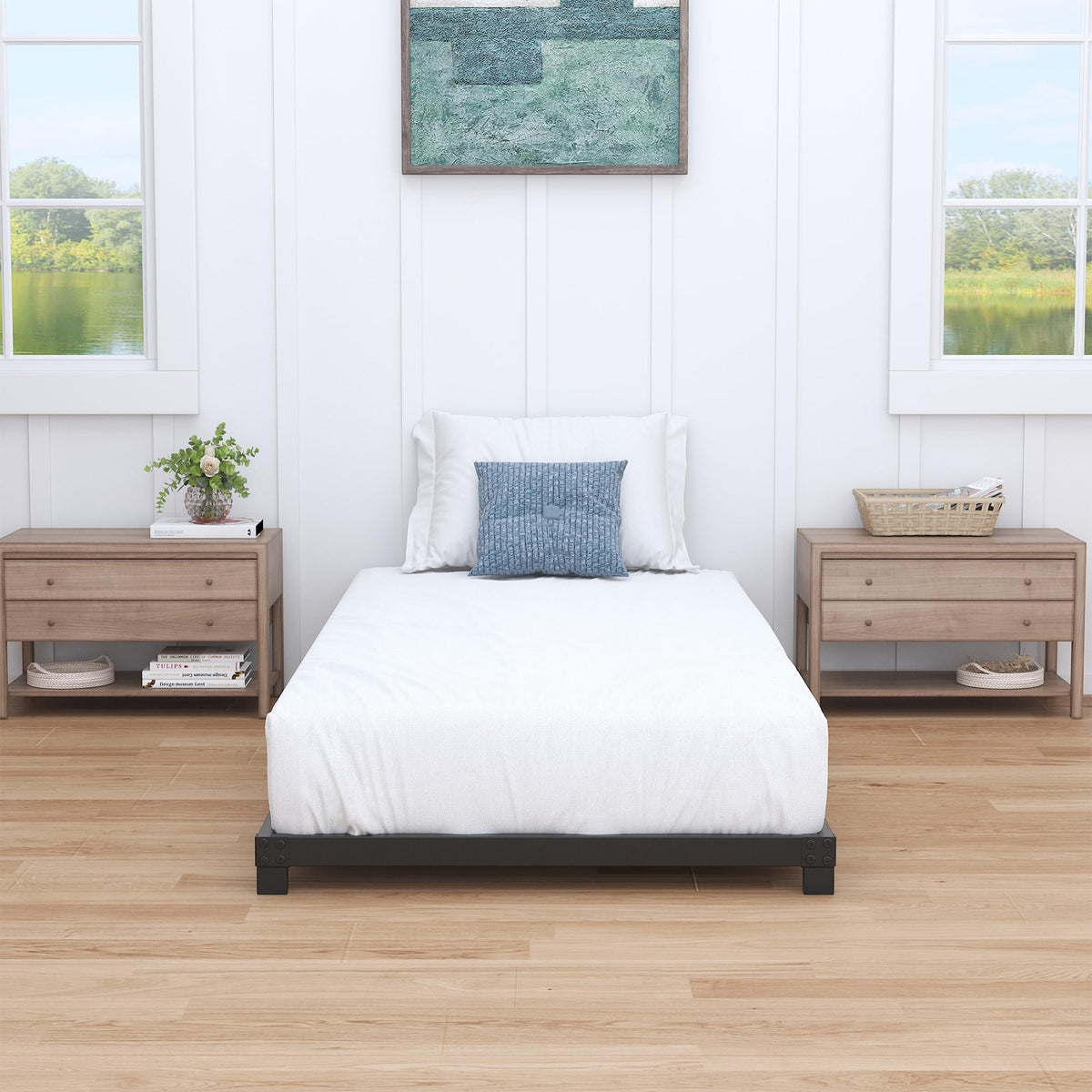 4 Inch Low Profile Twin Platform Bed Frame R7041