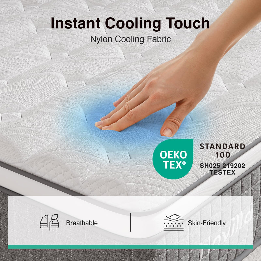 12 Inch Full Size Hybrid Gel Memory Foam Mattress C225890