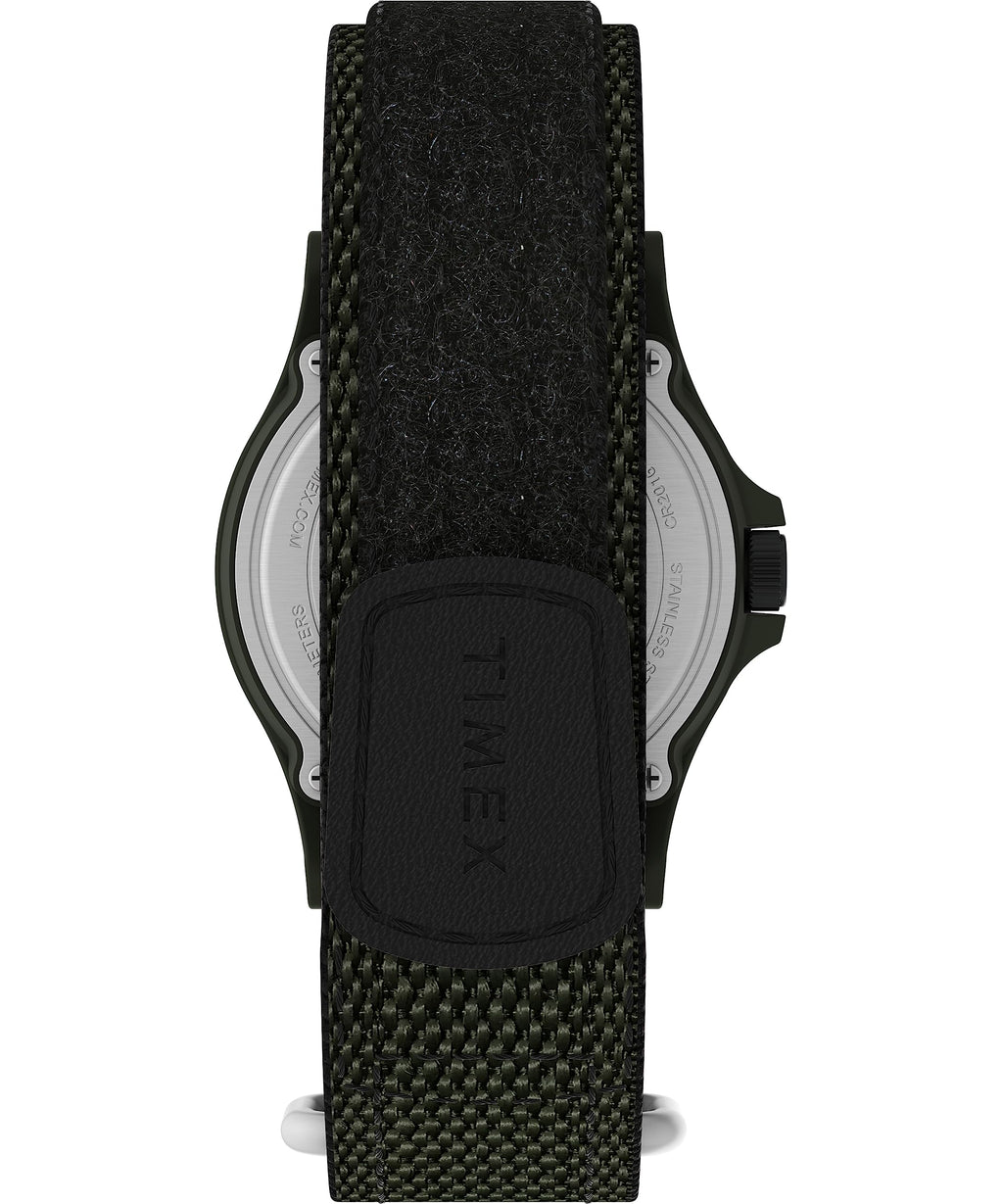 Black Fastwrap Cream Dial Green Case Watch R7340