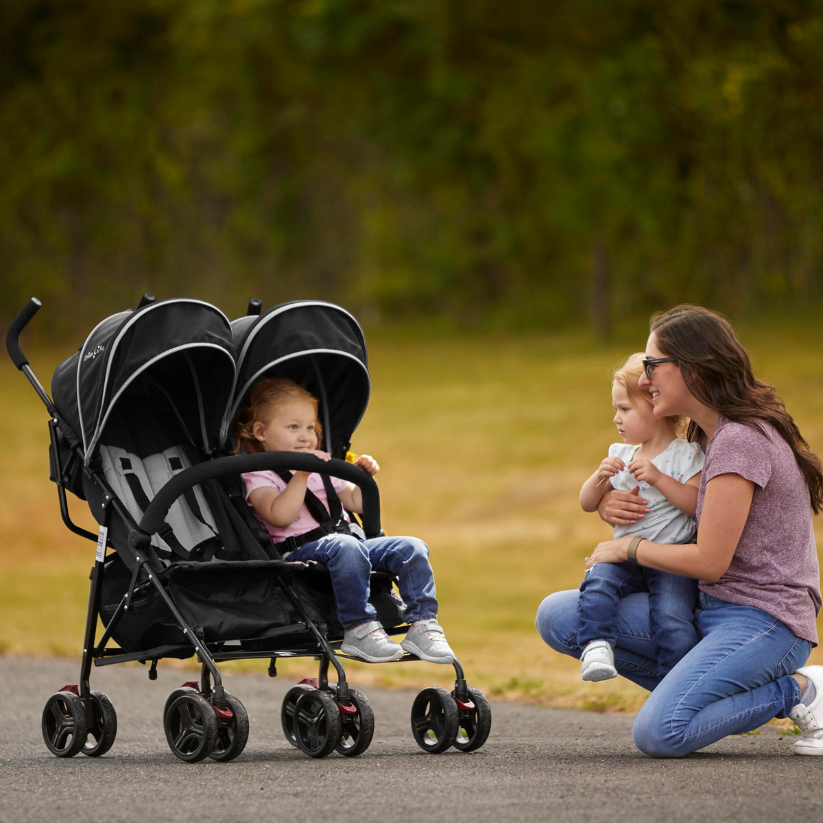 Black Twin Umbrella Toddler Stroller M98705