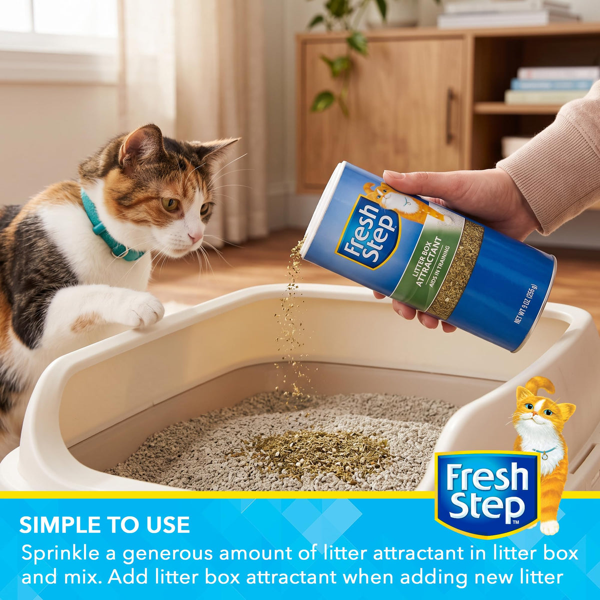 Cat Litter Training Attractant Powder, 9 Oz Bottle A82919