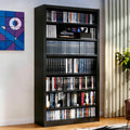 Black 7 Tier Metal Media Storage Cabinet X1090