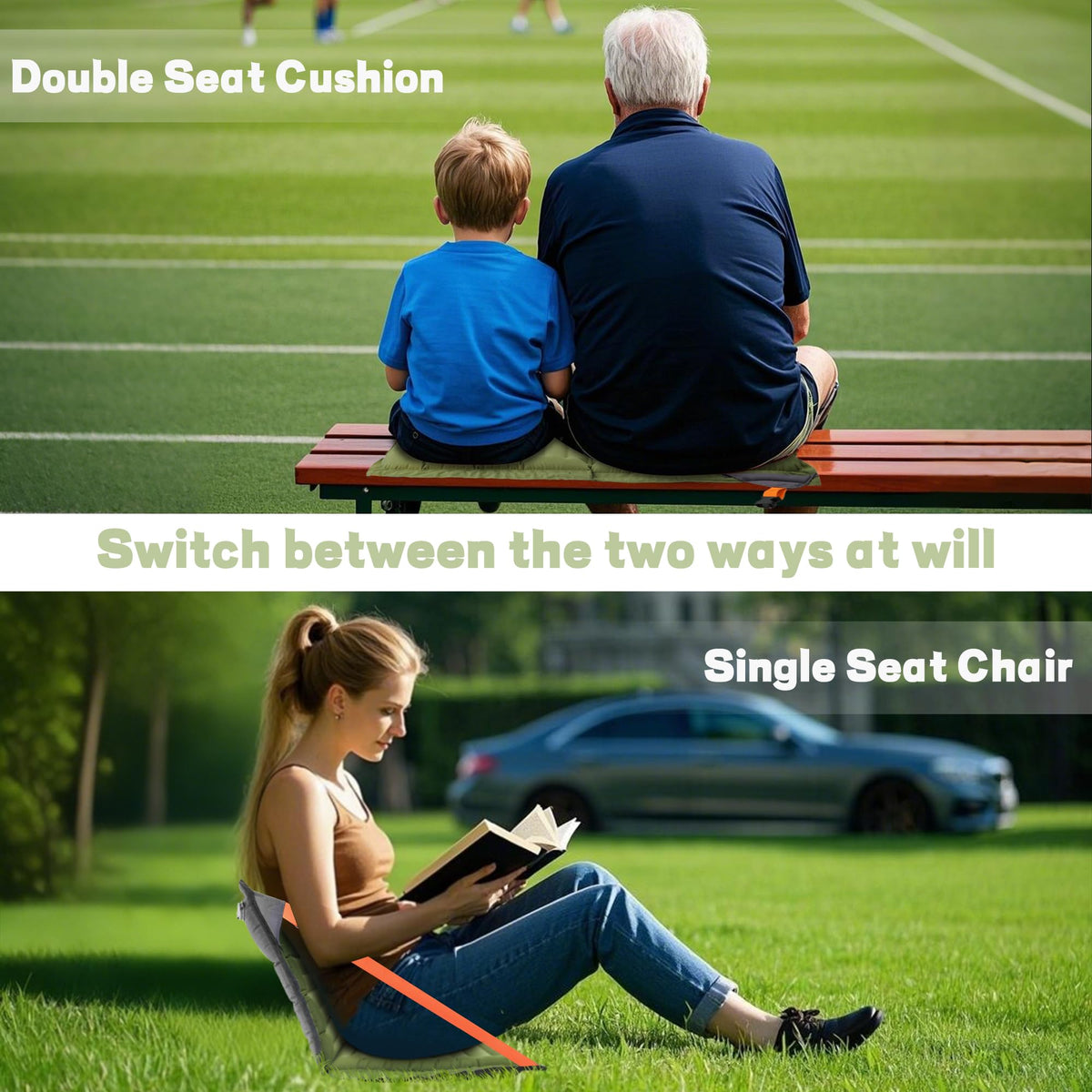 Inflatable Portable Folding Stadium Seat H64968