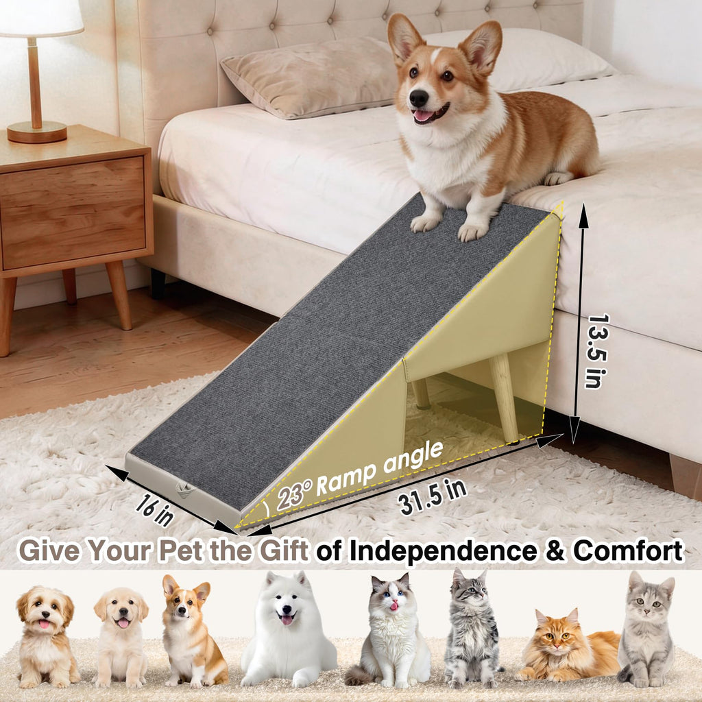 Foldable Non-Slip Wooden Dog Ramp Ottoman C442