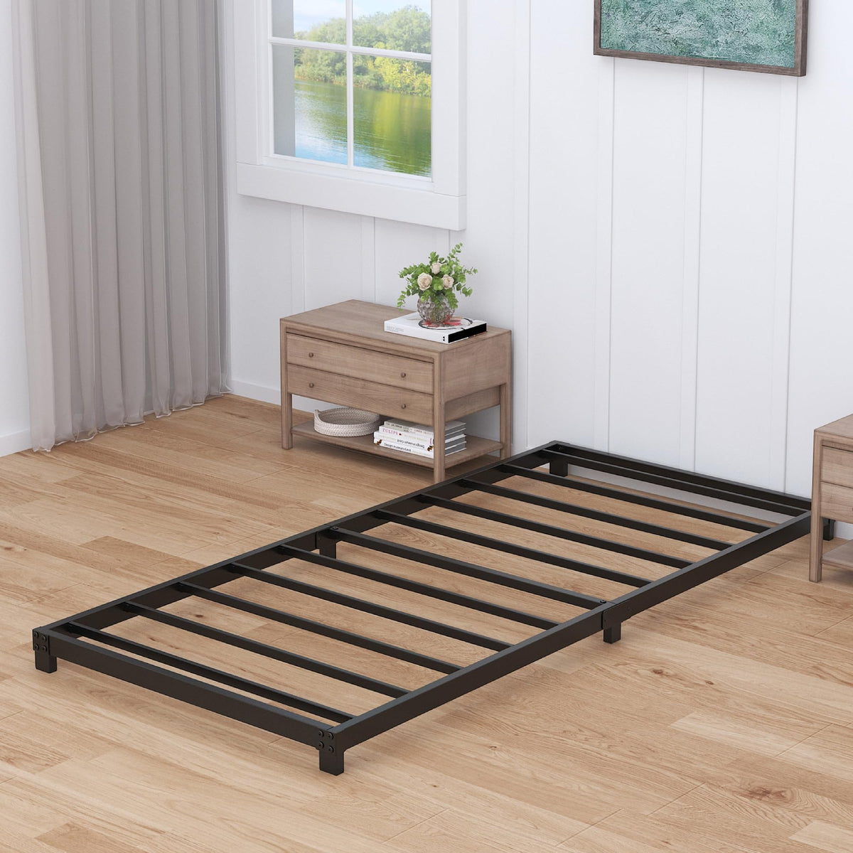 4 Inch Low Profile Twin Platform Bed Frame R7041