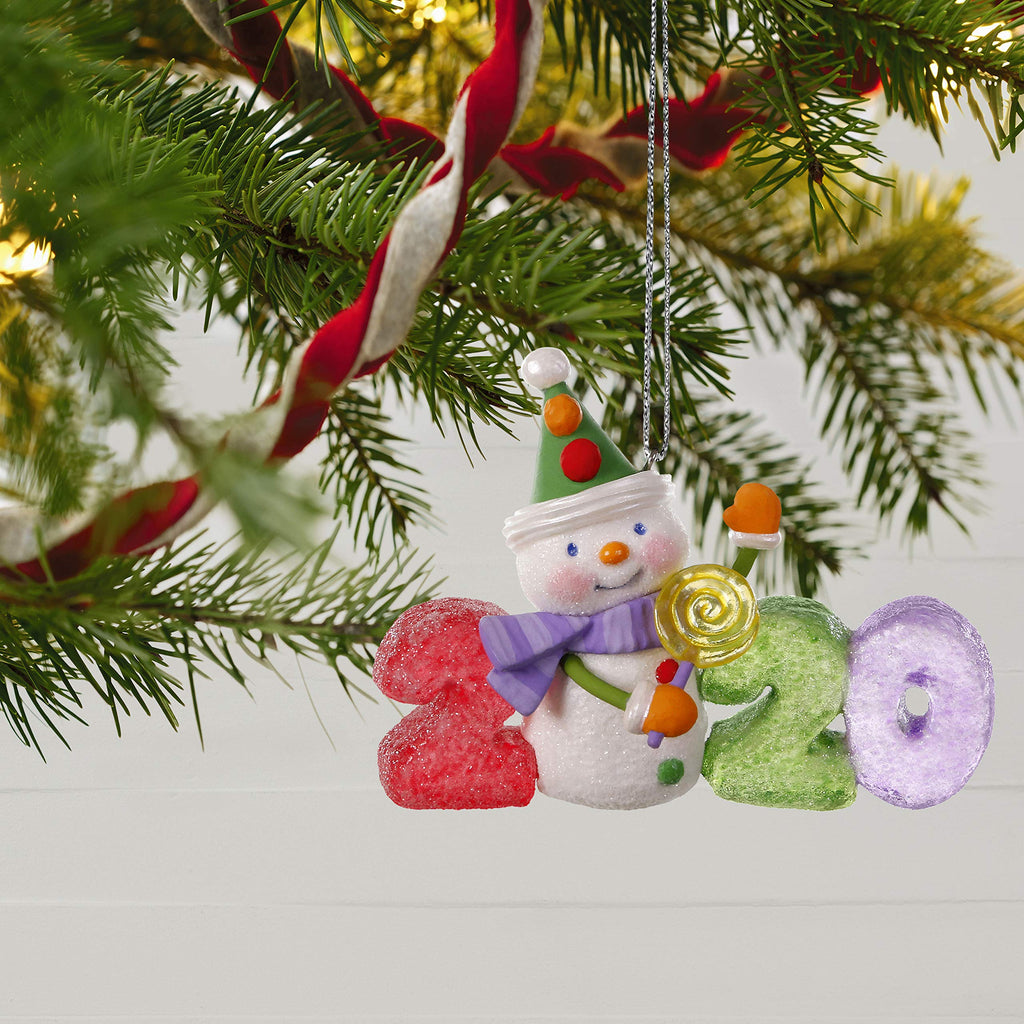 Plastic Christmas Ornament 2020 Year-Dated U17243