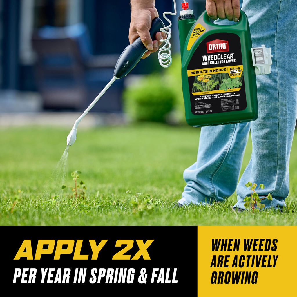 Ortho WeedClear Weed Killer for Lawns with Comfort Wand, 1 gal. B7293