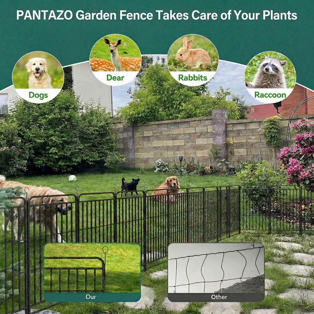 16 Panels 40'' Rustproof Metal Dog Playpen Q7728