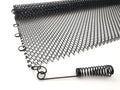Black Fireplace Mesh Screen Curtain, Two Panels D450